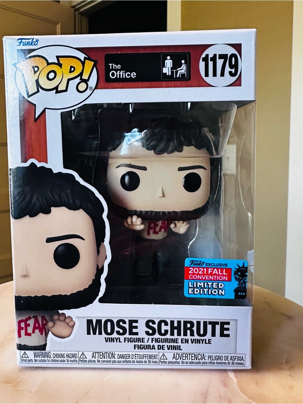 Funko Pop! Mose Schrute Vinyl Figure - White, Black, Brown